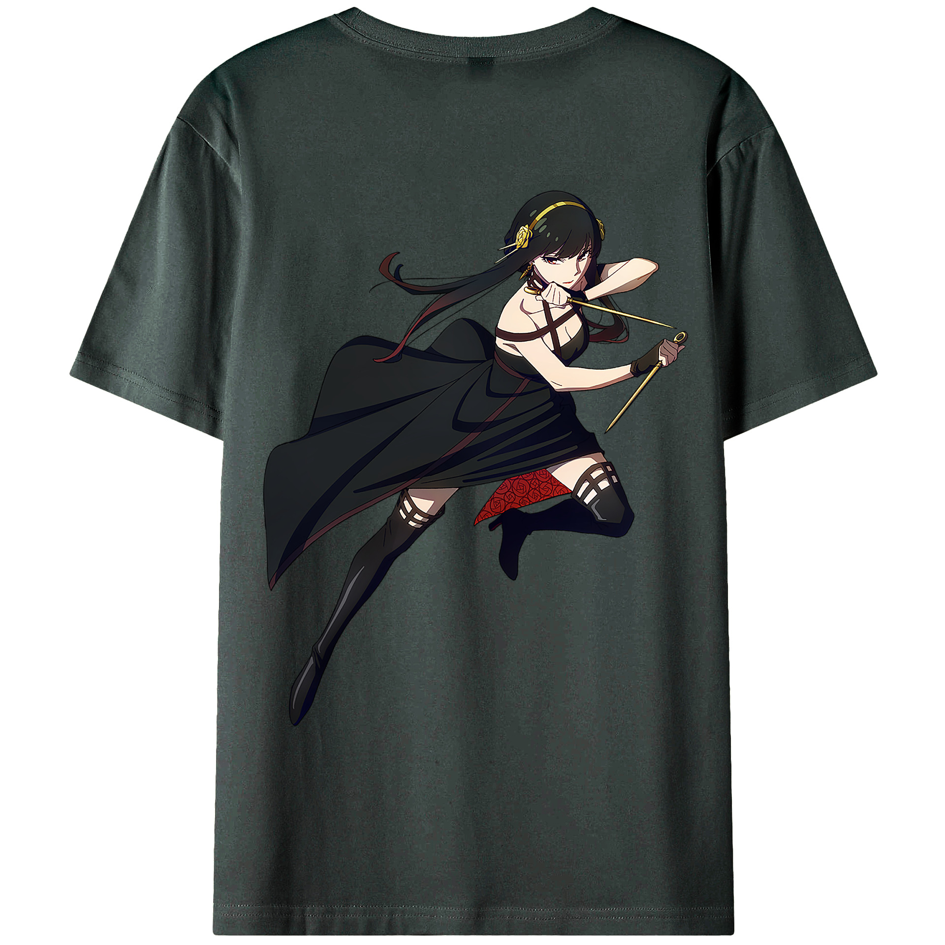 （画像用） SPY×FAMILY间谍家家酒 綿100％ メンズ半袖Tシャツ（バックプリント） 通気性